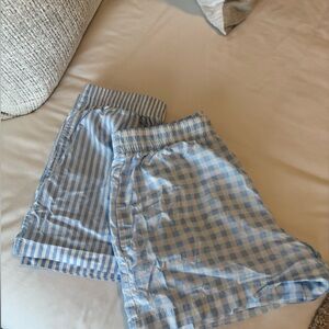 Blue Checkered Men's Shorts